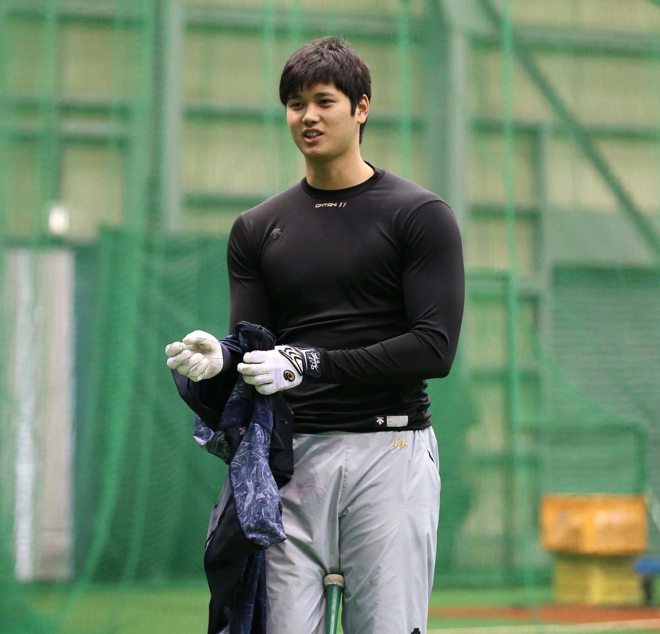 日本ハム時代の大谷翔平（2016年1月撮影）