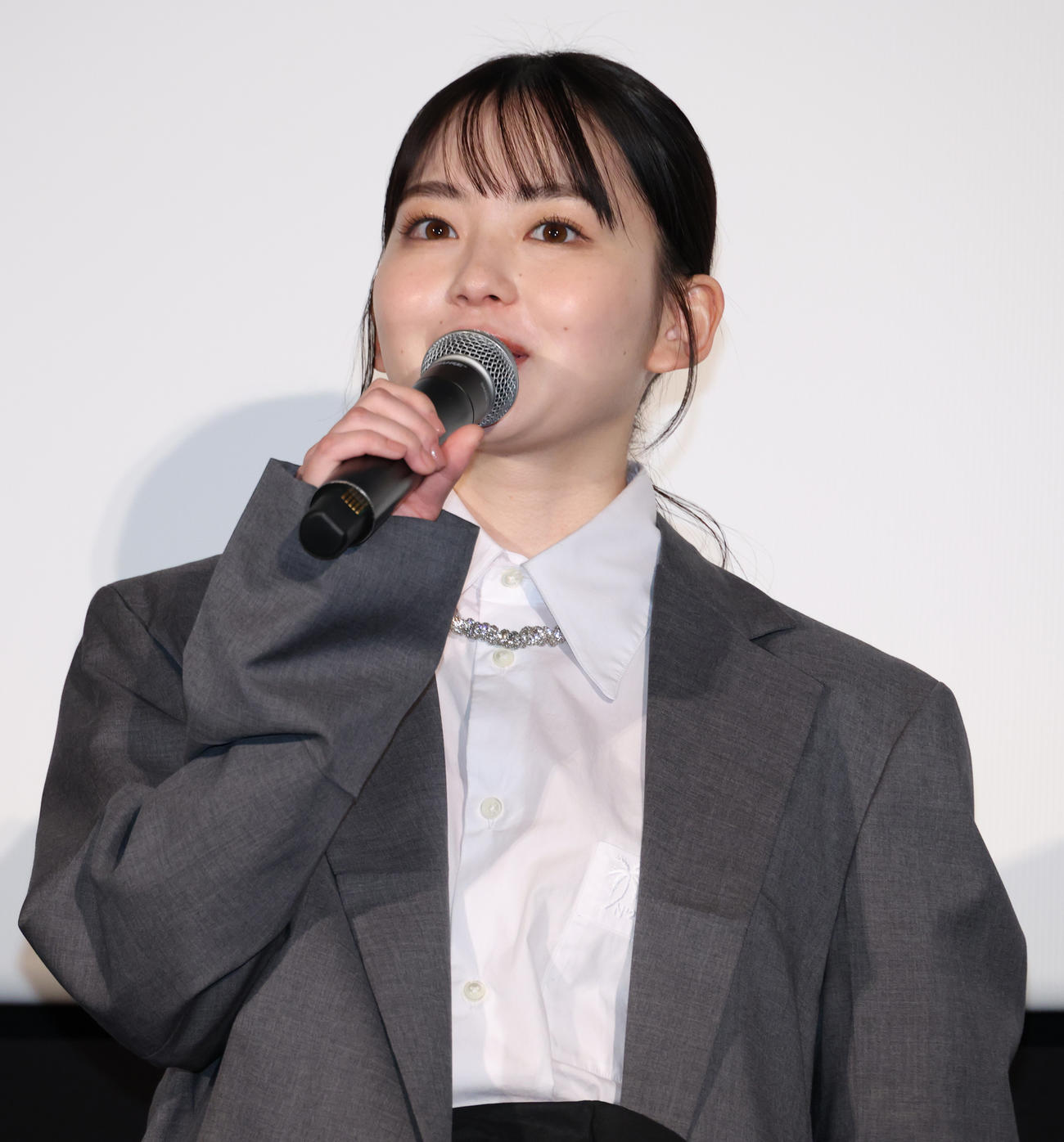 映画「正体」公開初日舞台あいさつを行った山田杏奈（撮影・中島郁夫）