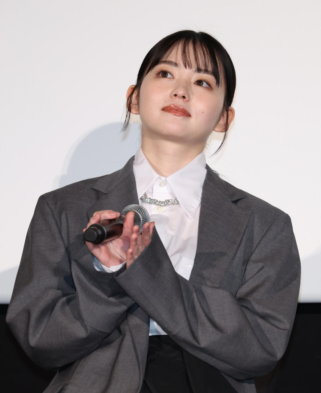 映画「正体」公開初日舞台あいさつを行った山田杏奈（撮影・中島郁夫）