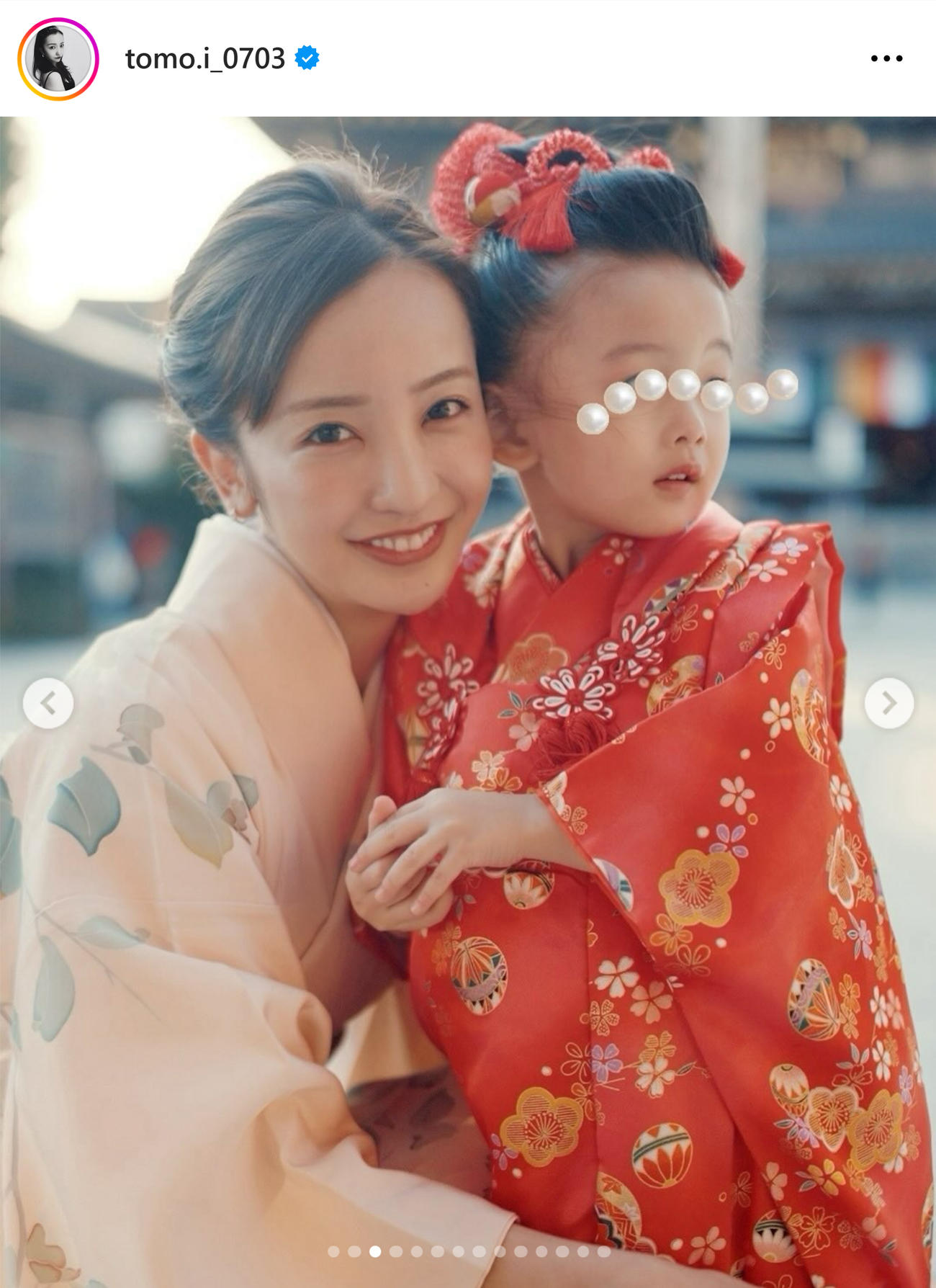 板野友美のインスタグラムから