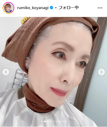 小柳ルミ子のインスタグラムから