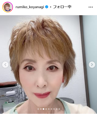 小柳ルミ子のインスタグラムから