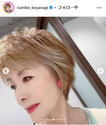 小柳ルミ子のインスタグラムから
