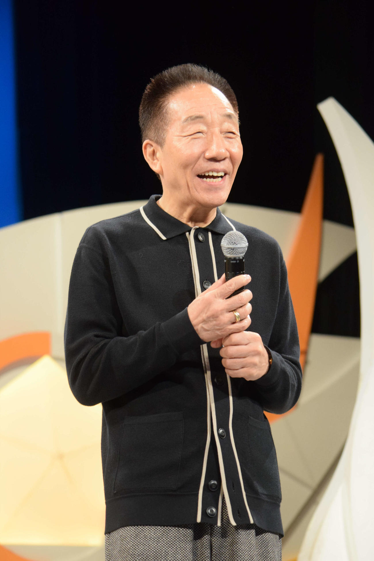 よしもと漫才劇場10周年を喜ぶ中田カウス（撮影・阪口孝志）