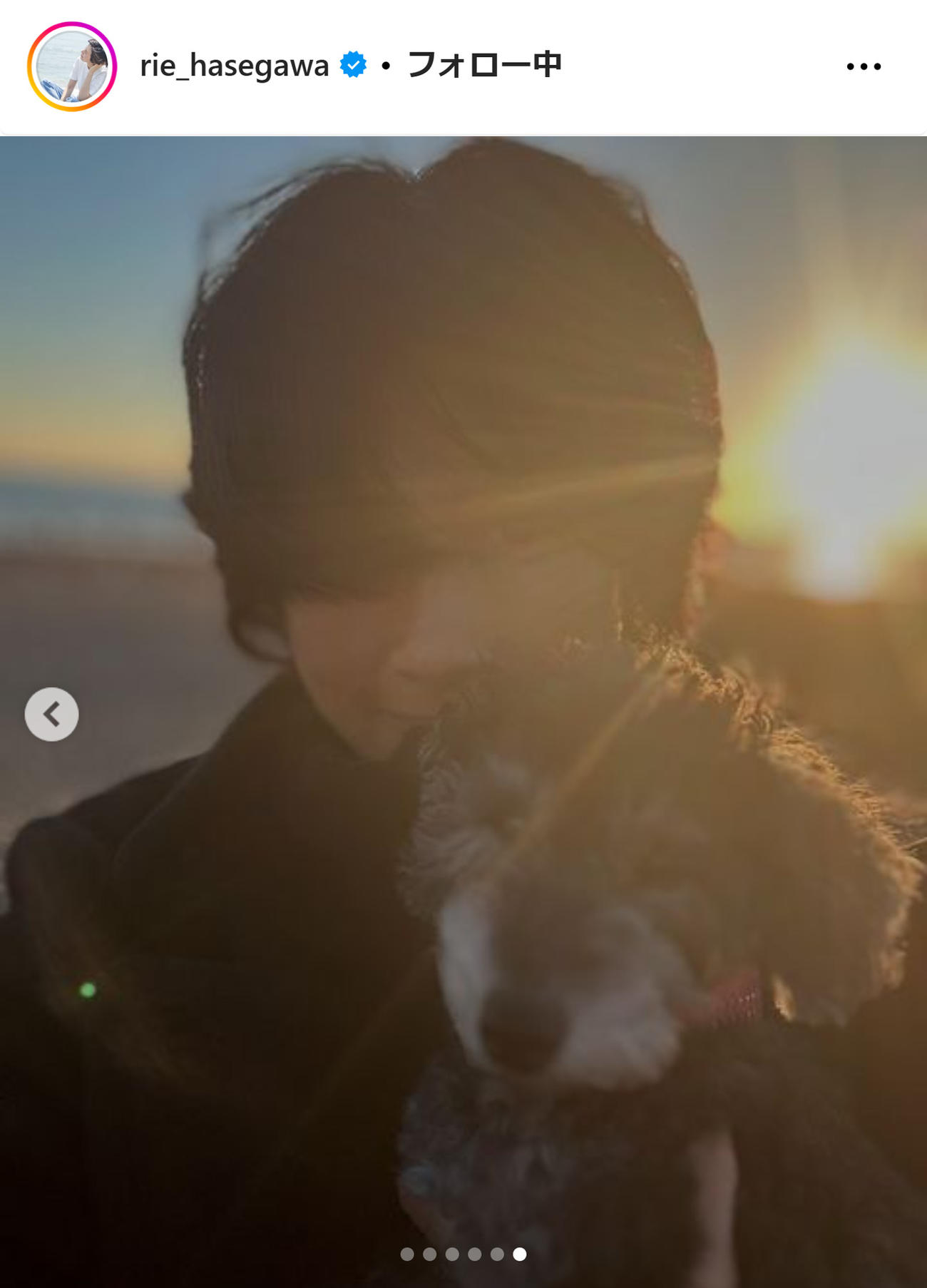 長谷川理恵のインスタグラムから