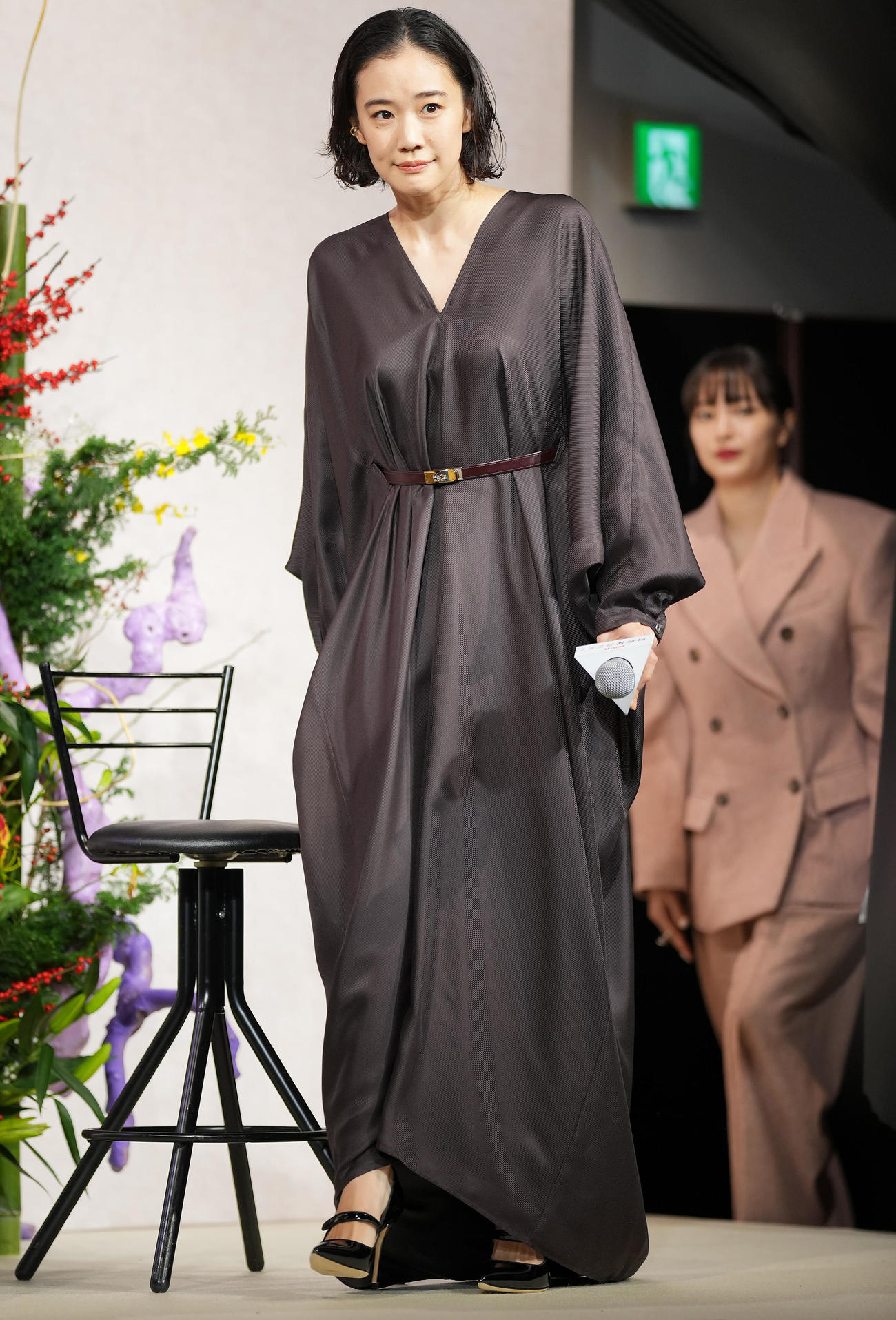 ネットフリックスシリーズ「阿修羅のごとく」完成報告会に登壇する蒼井優（撮影・垰建太）
