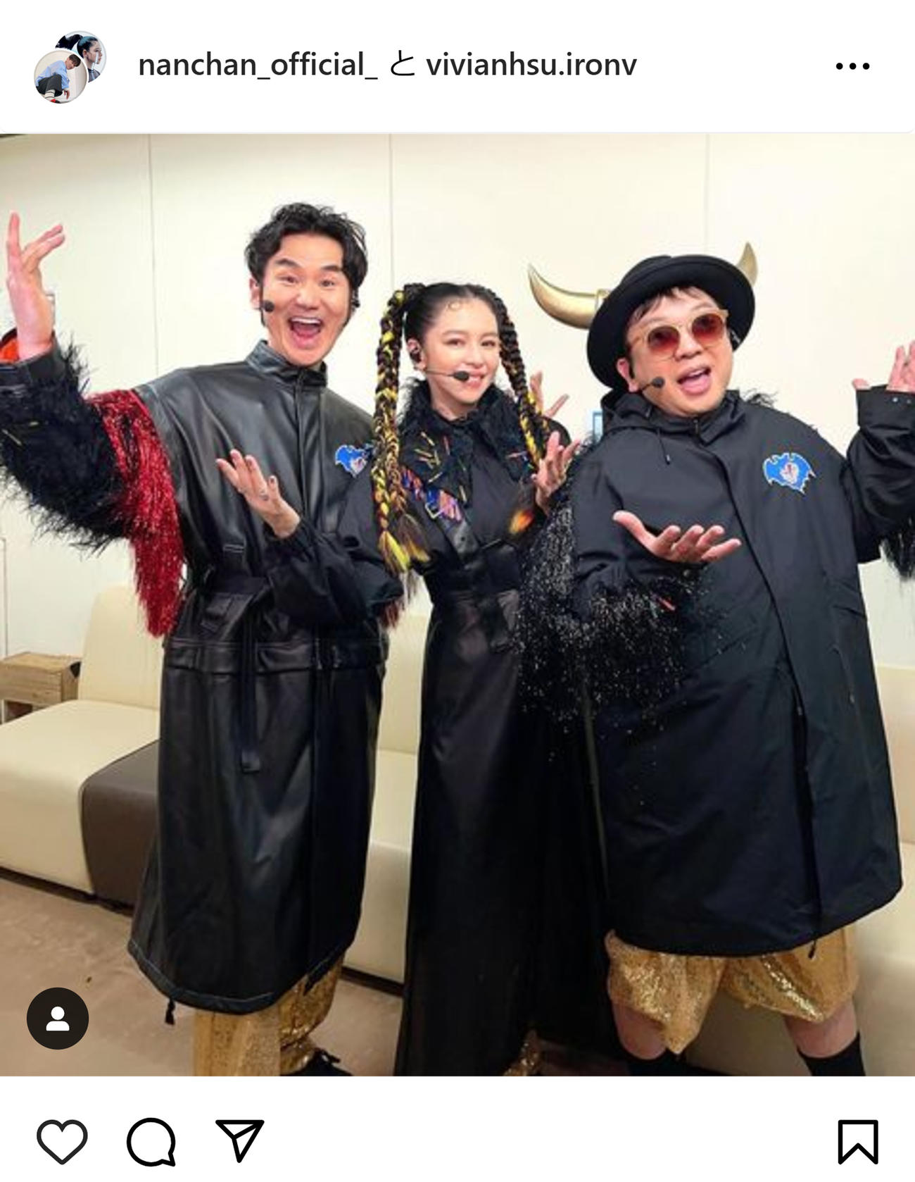 南原清隆のインスタグラムから