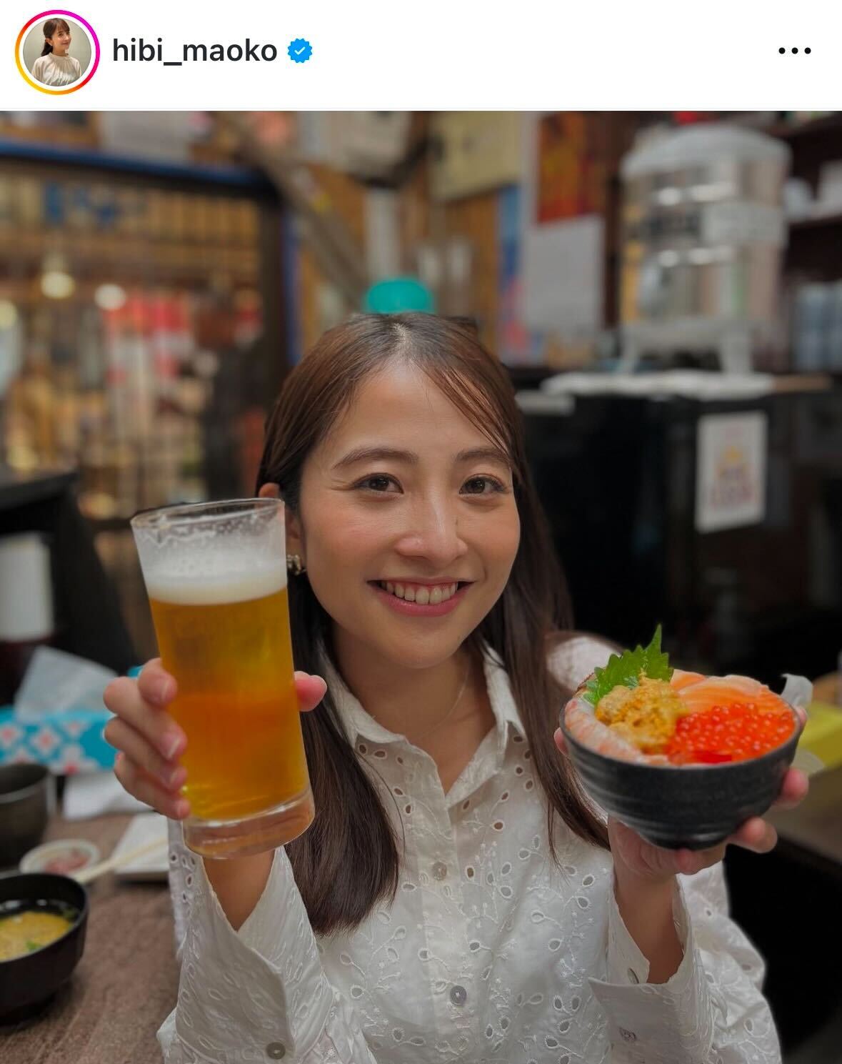日比麻音子アナのインスタグラムから