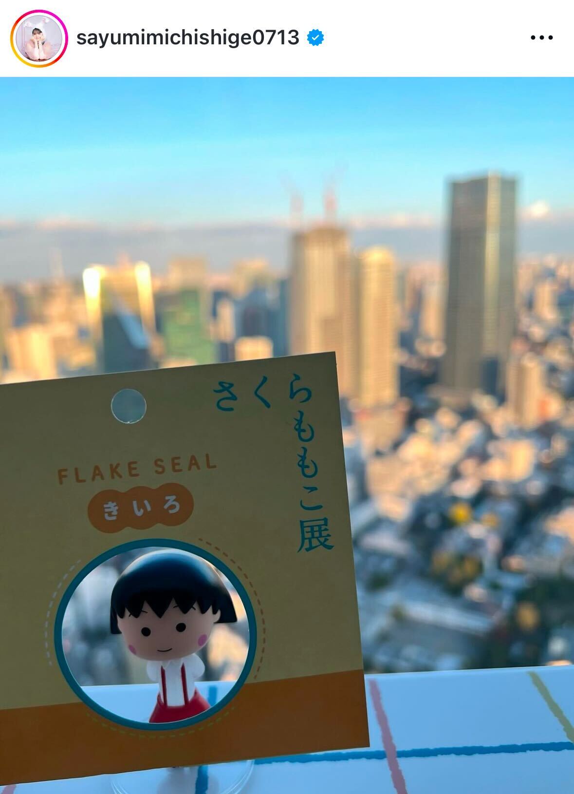 道重さゆみのインスタグラムから