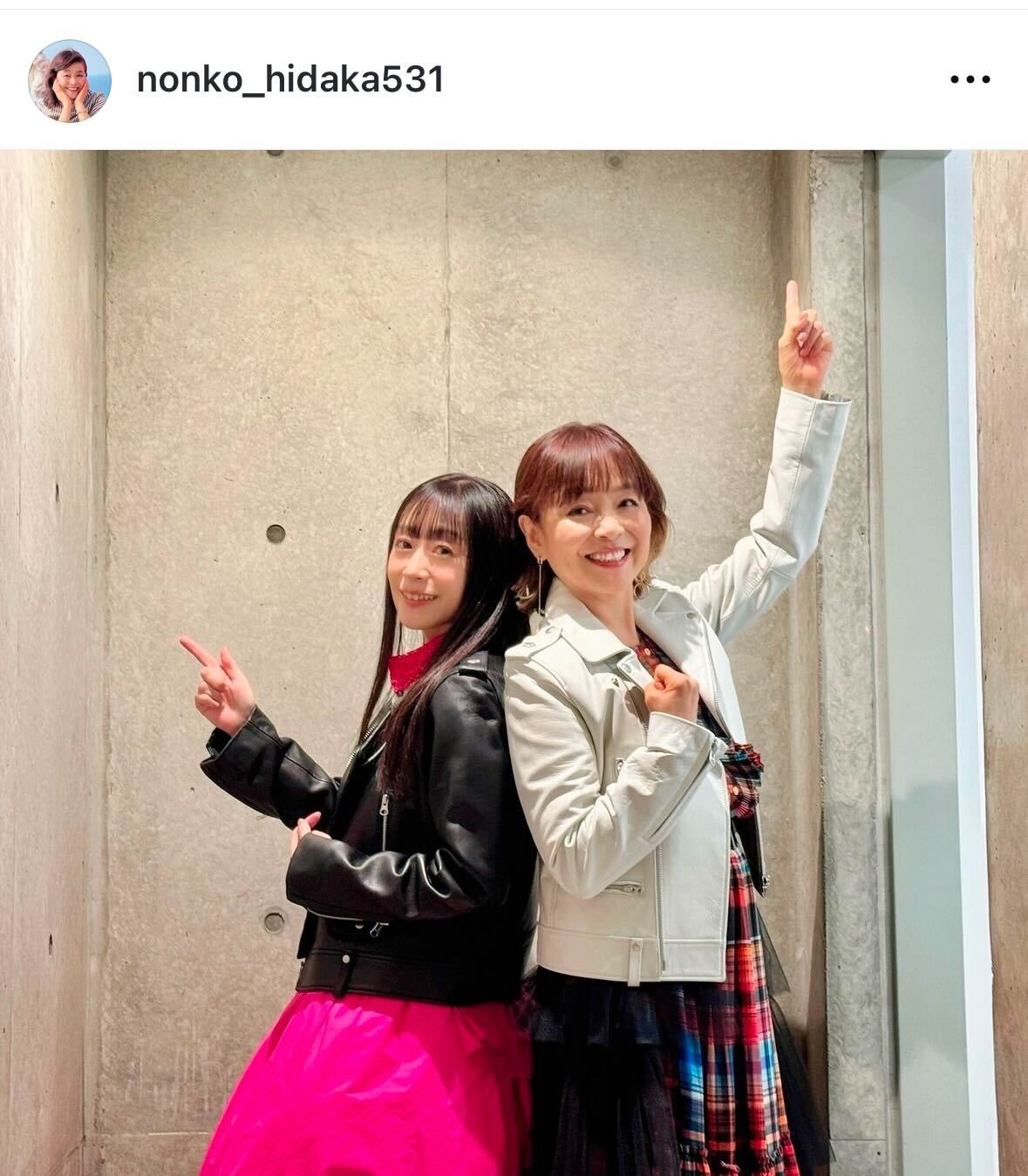 日高のり子のインスタグラムから