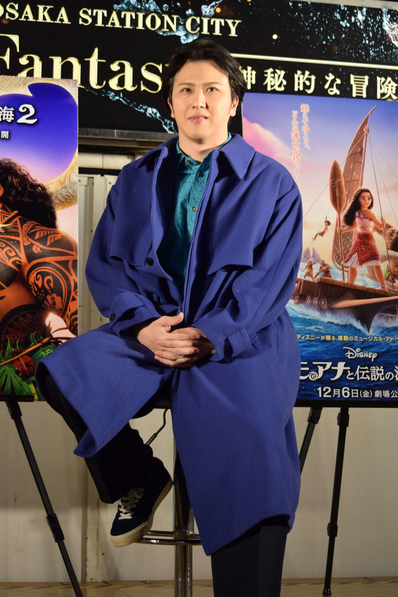 「モアナと伝説の海2」トークイベントに登場した尾上松也（撮影・阪口孝志）