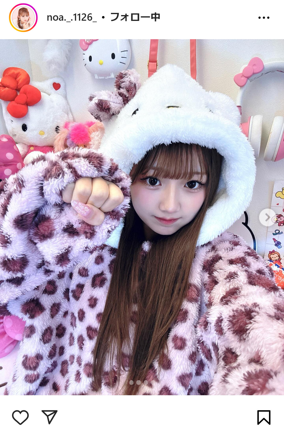 辻希空のインスタグラムから