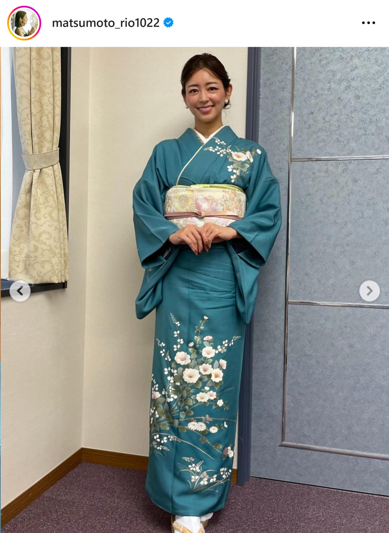 松本莉緒のインスタグラムから