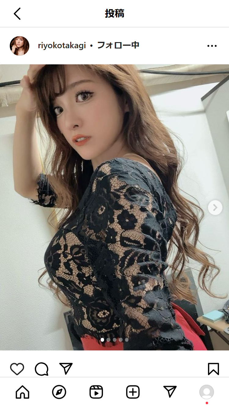 高木里代子のインスタグラムから