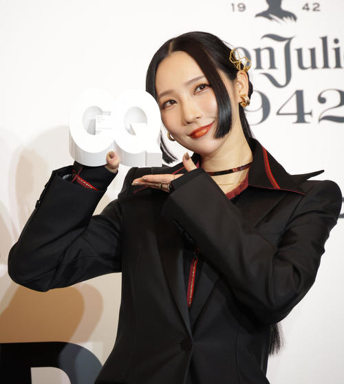 「GQ MEN OF THE YEAR 2024」ブレイクスルー・エンターテイナー賞を受賞したファーストサマーウイカ（撮影・中島郁夫）