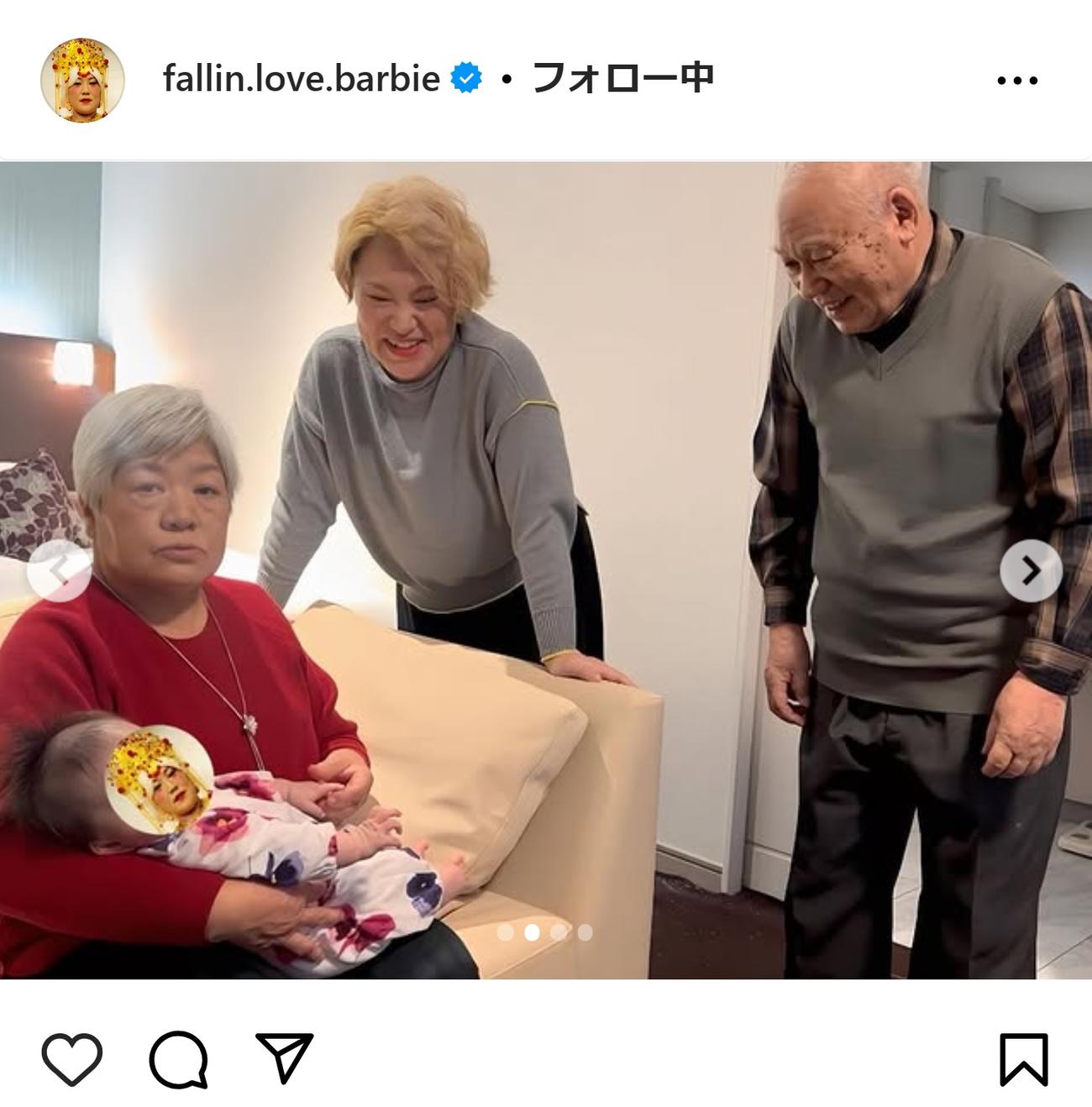 フォーリンラブ・バービーのインスタグラムからフォーリンラブ・バービーのインスタグラムから