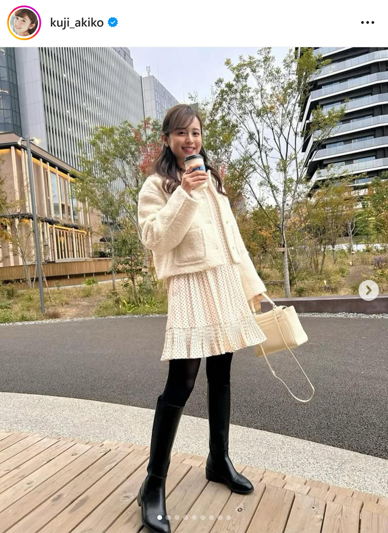 久慈暁子のインスタグラムから