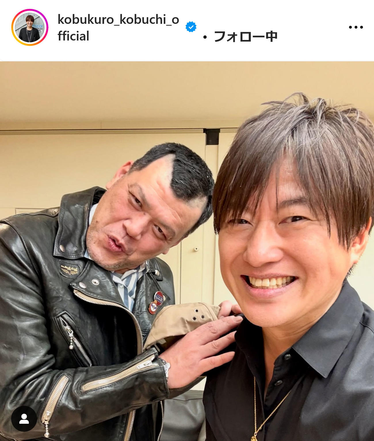 コブクロ小渕健太郎のインスタグラムから