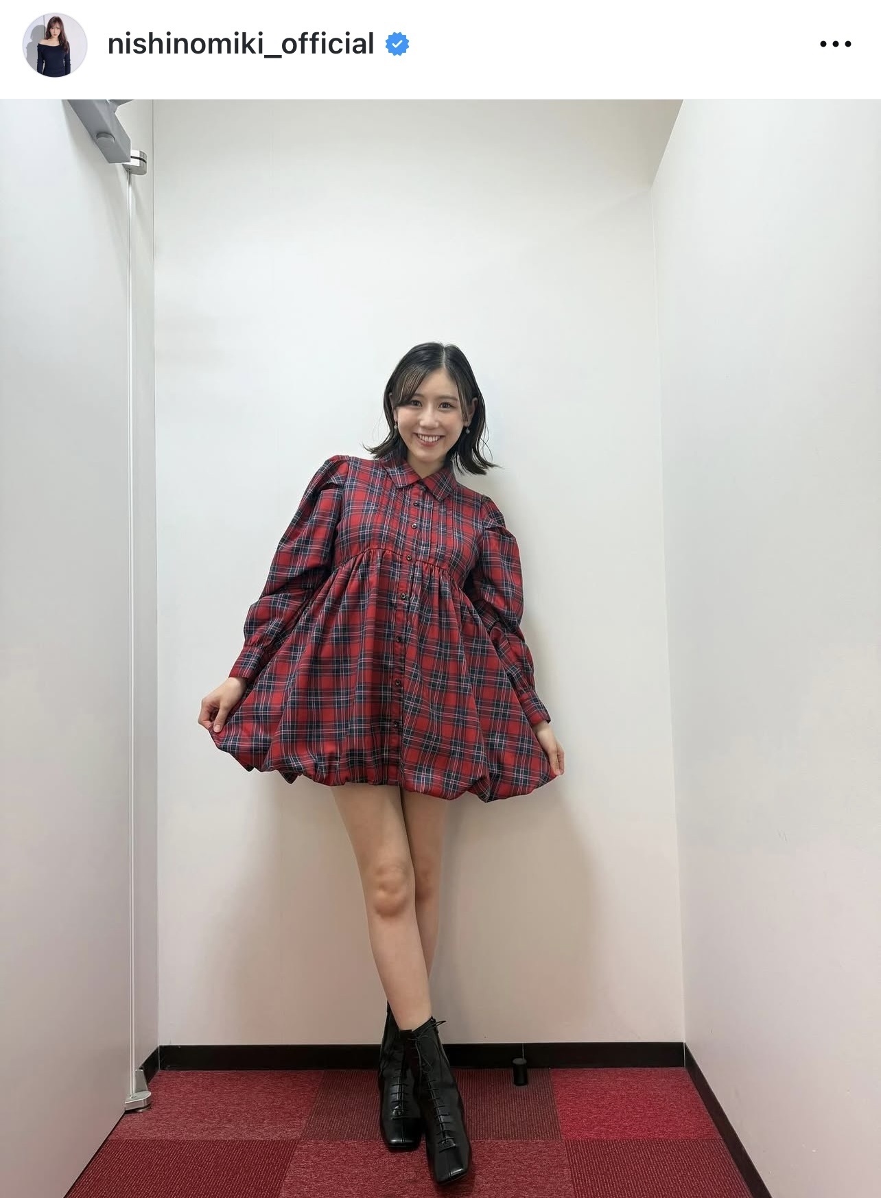 西野未姫のインスタグラムから