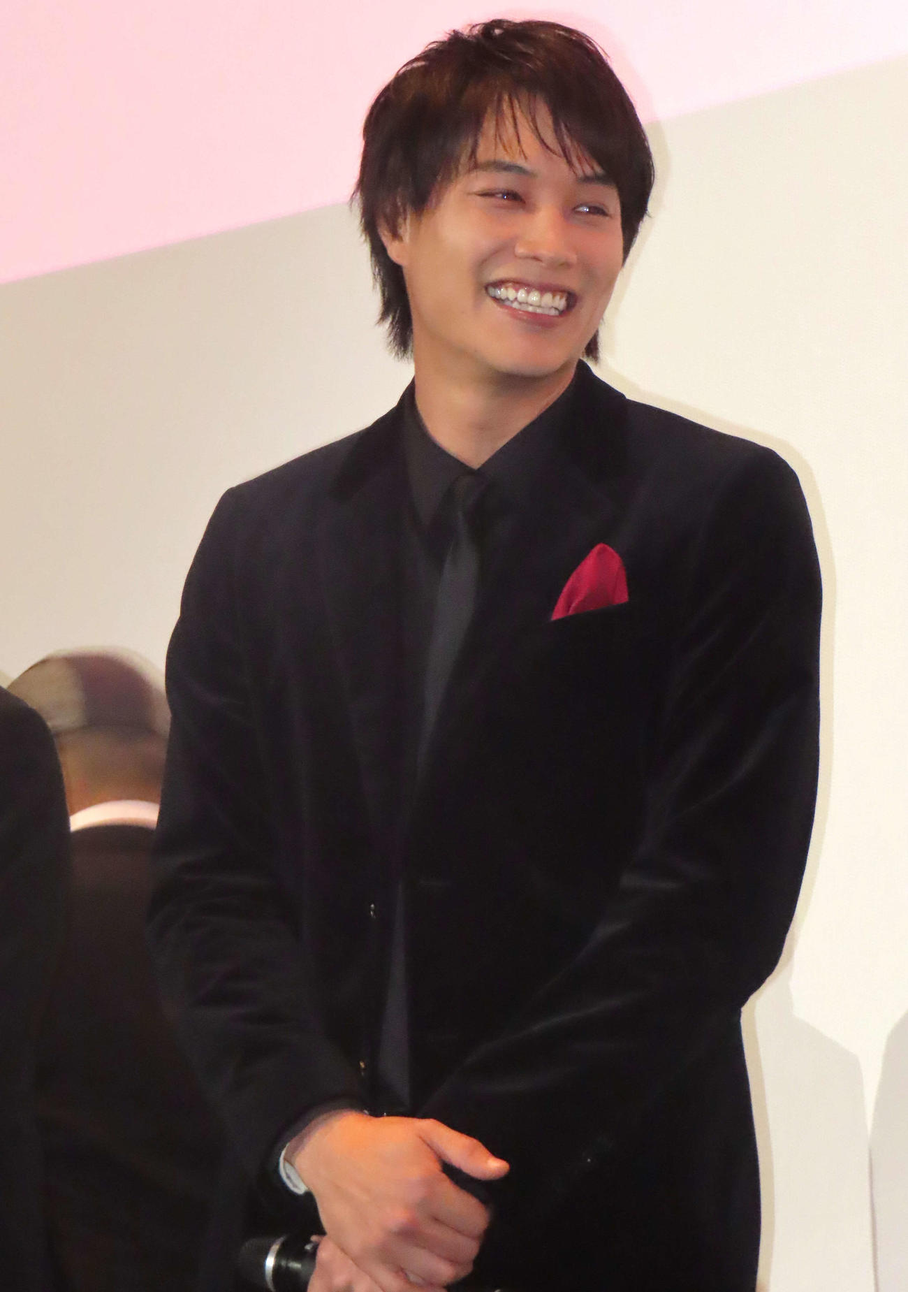 映画「サラリーマン金太郎【暁】編」完成披露上映会に登壇した鈴木伸之