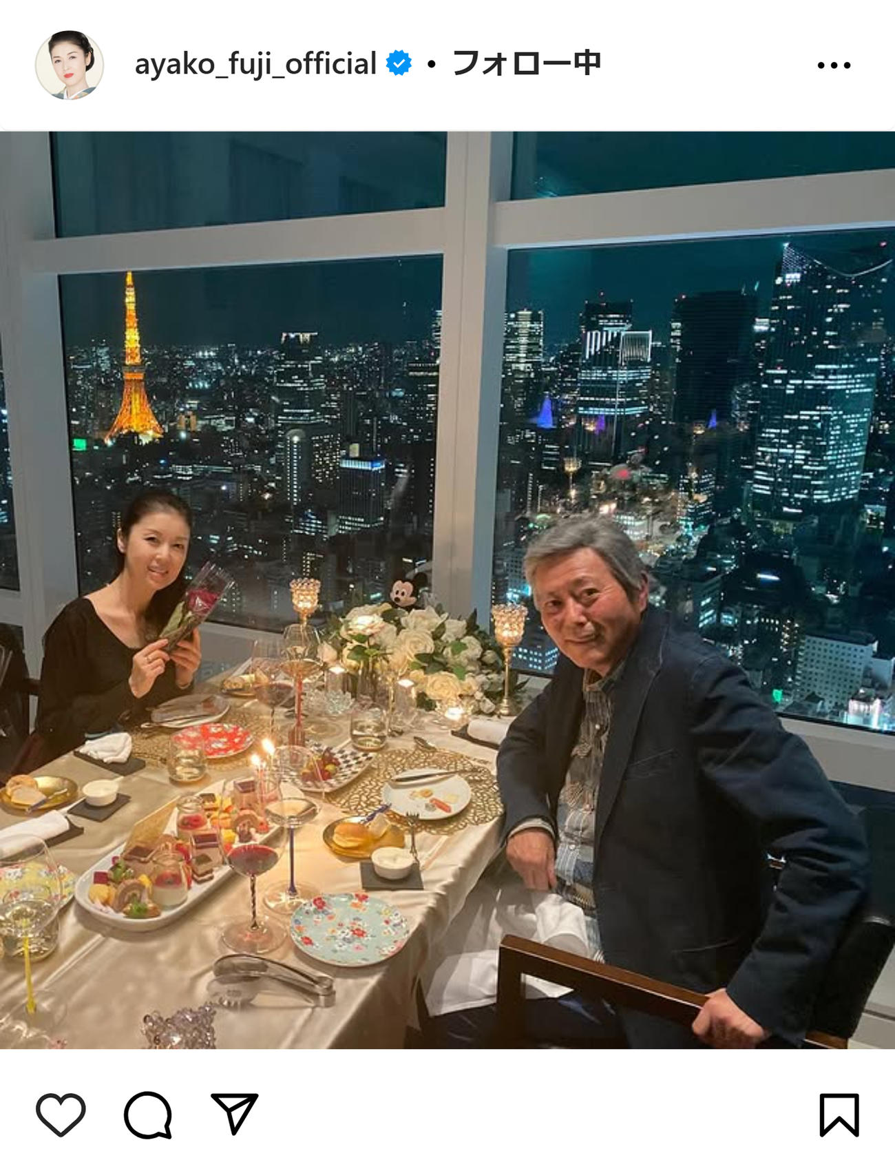 藤あや子のインスタグラムから