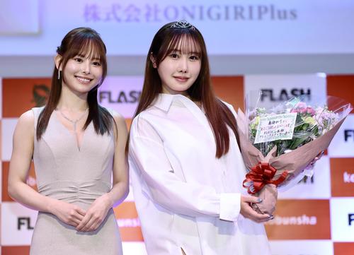 ミスFLASHグランプリ 丸山りさ 高校時代はがり勉のGカップ「同級生が