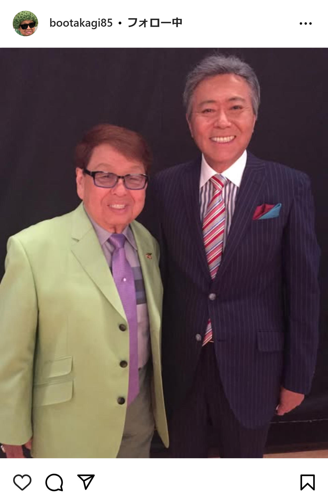 高木ブーのインスタグラムから