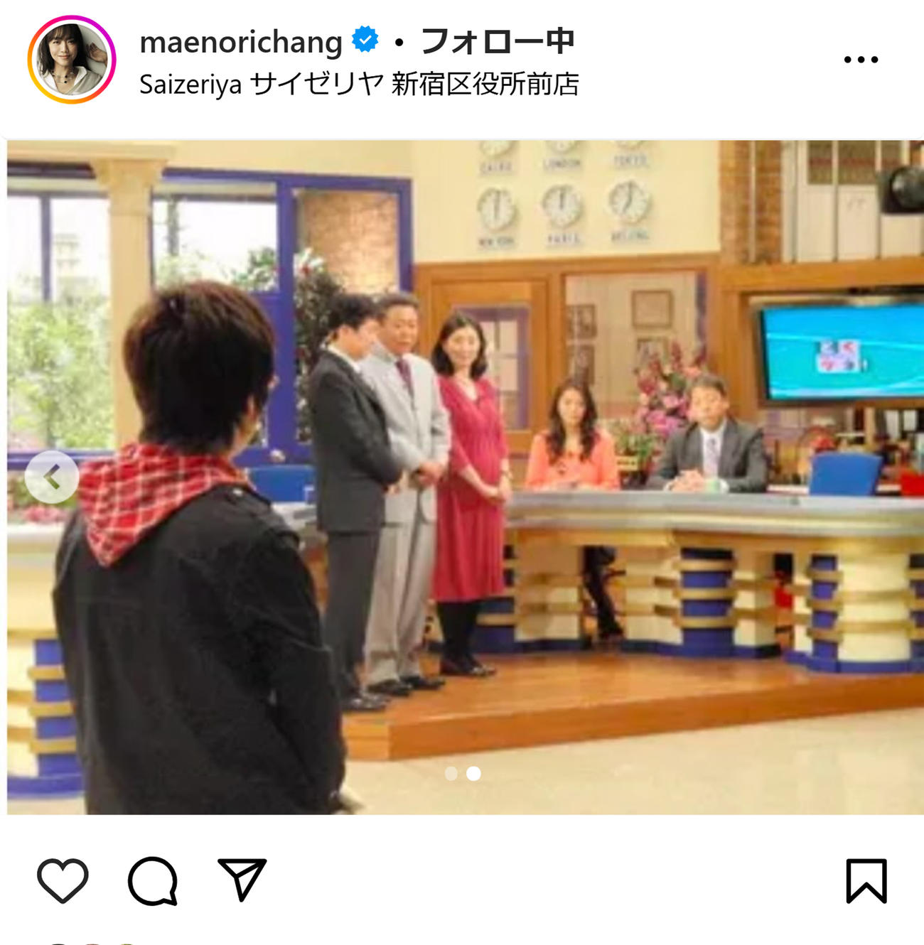 前田典子のインスタグラムから