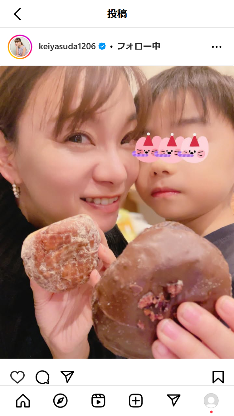 保田圭のインスタグラムから