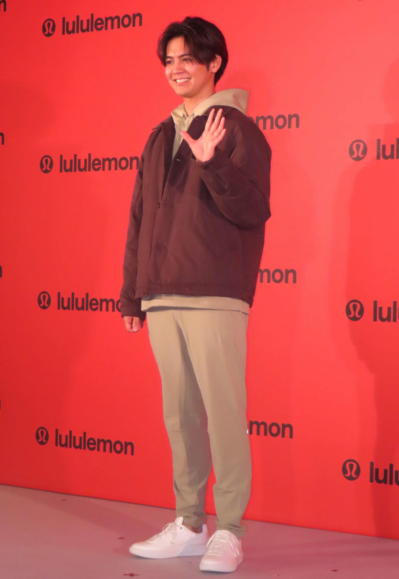 「lululemon Shibuya Flagship」オープニングセレモニーに登壇したGENERATIONS片寄涼太