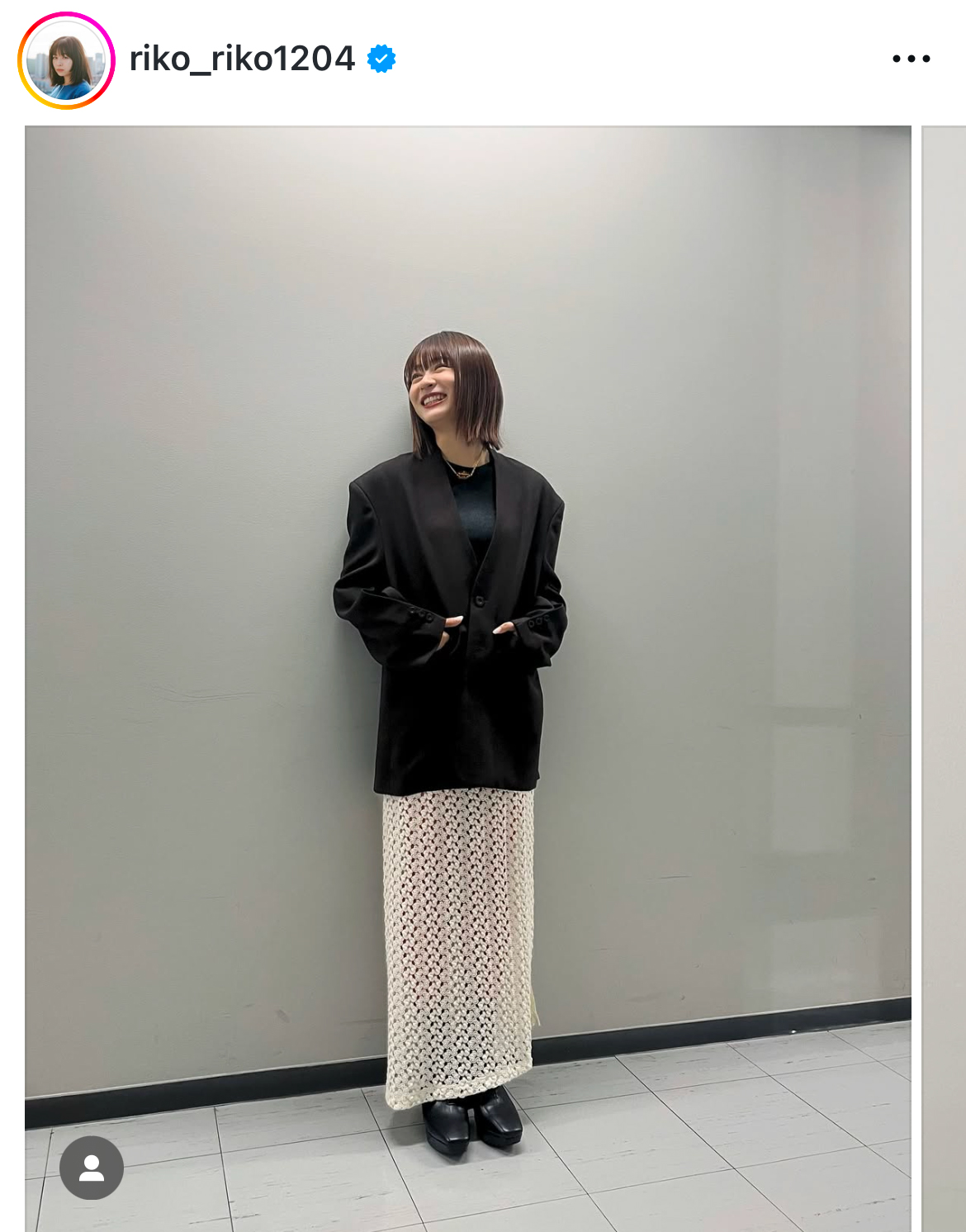 莉子のインスタグラムから