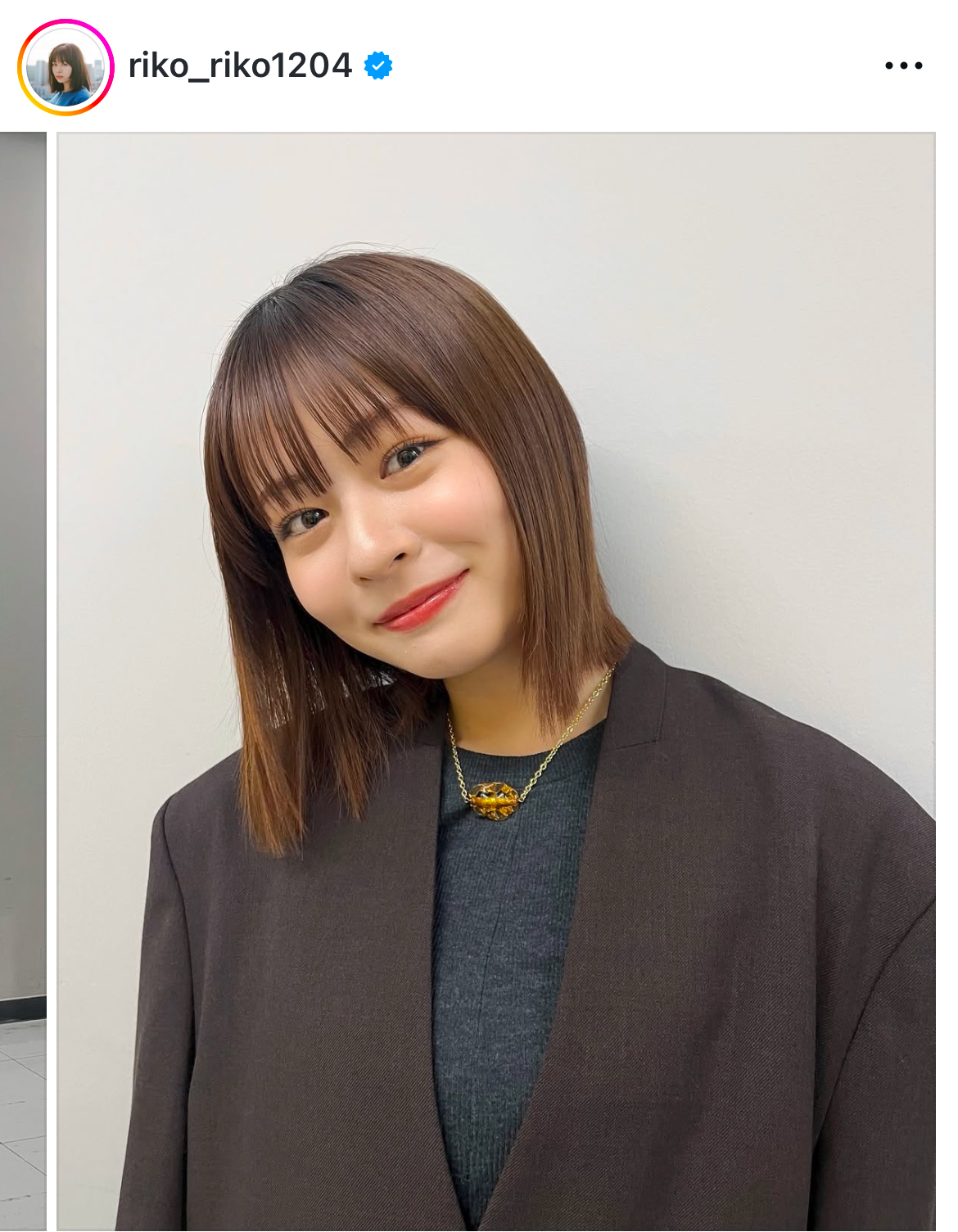莉子のインスタグラムから