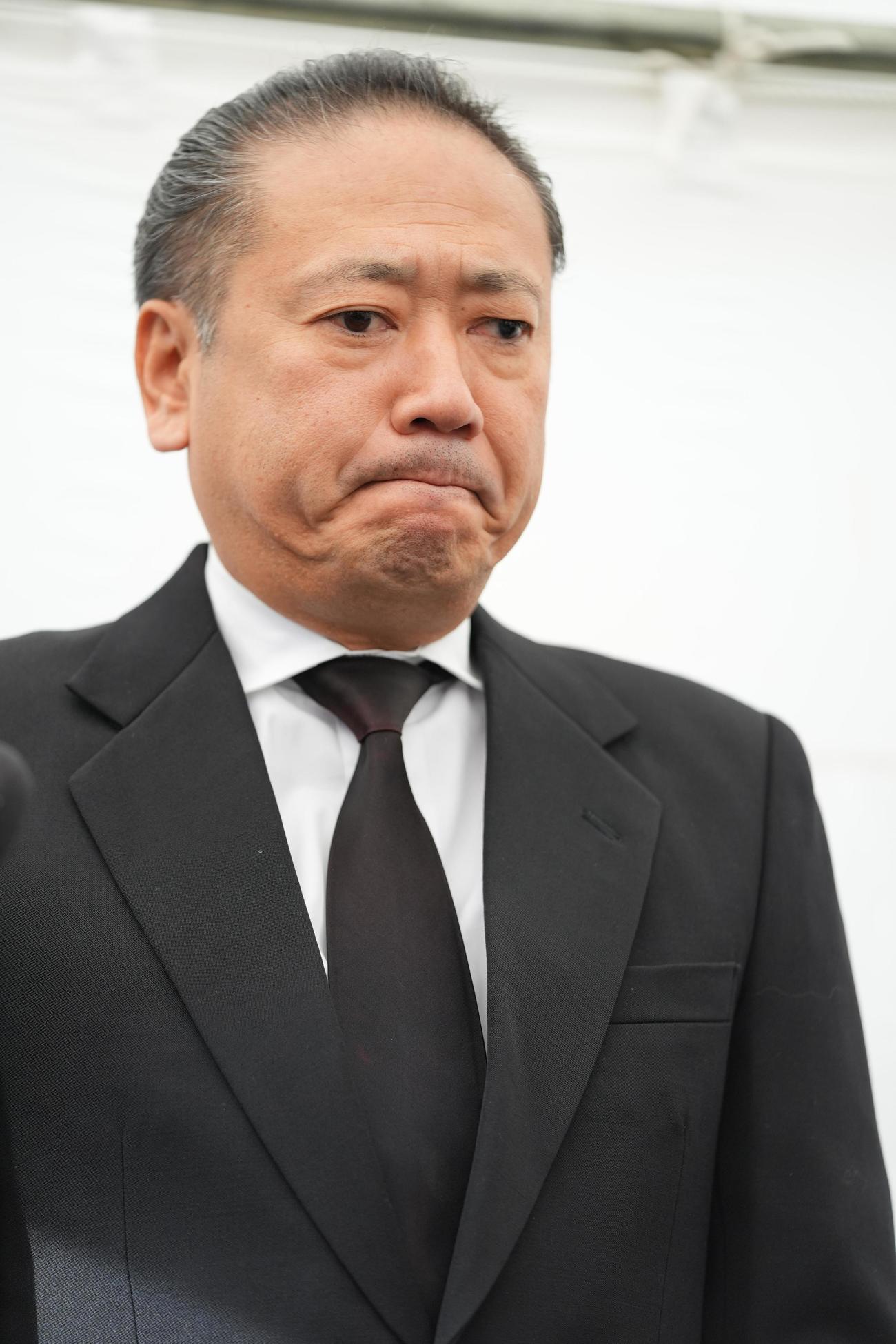 服部幸應さんとの思い出を語る鎧塚俊彦氏（撮影・垰建太）