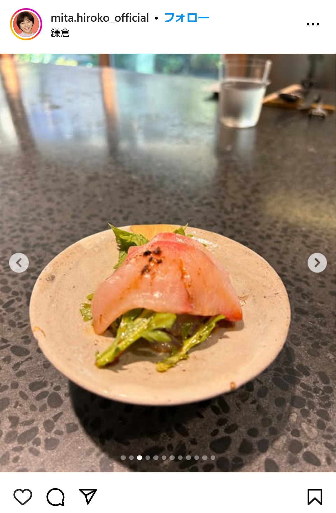 三田寛子のインスタグラムから