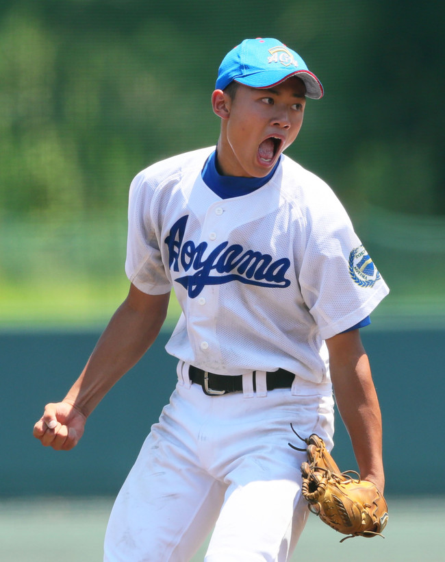 青山学院高時代の中山翔貴（16年7月撮影）