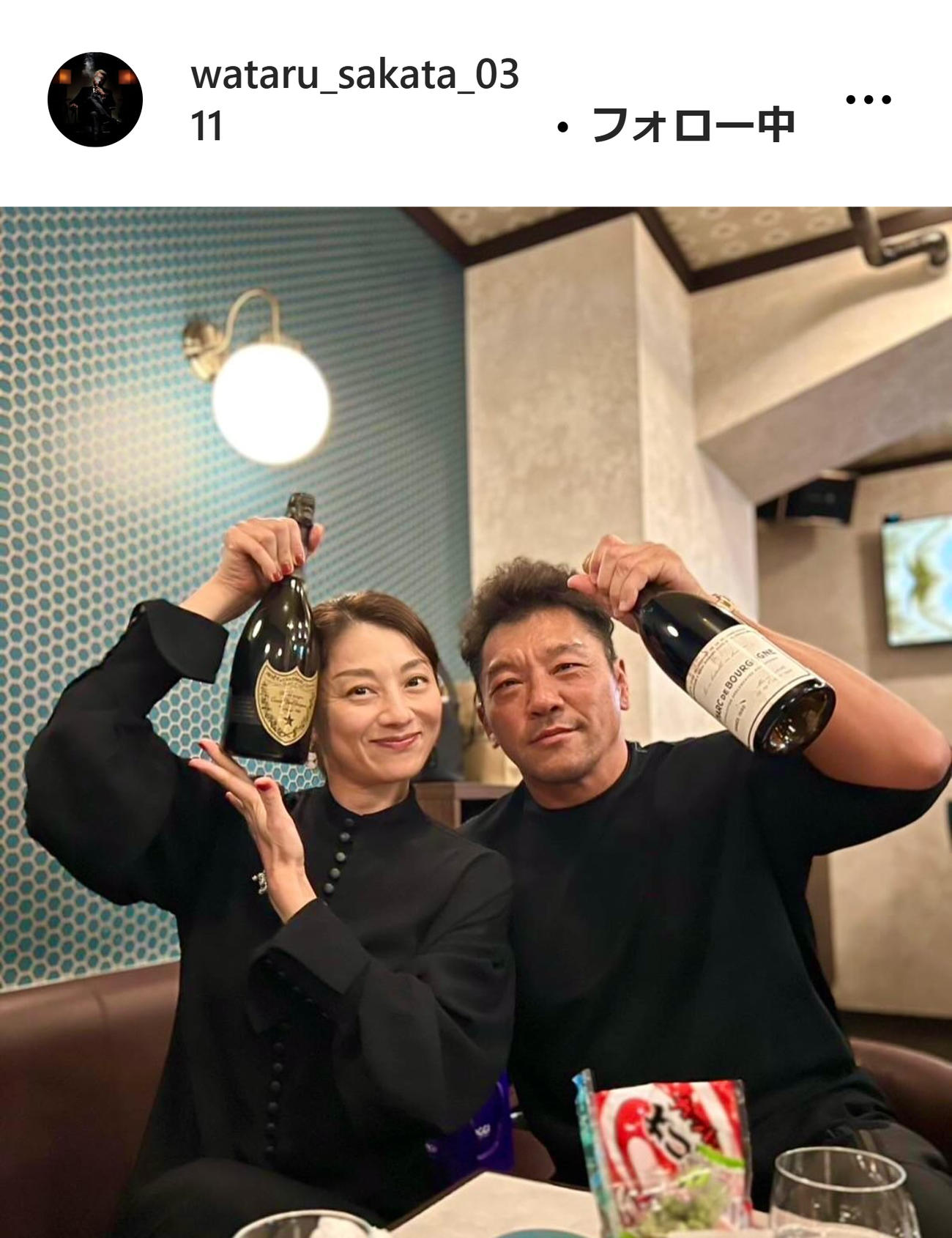 坂田亘氏のインスタグラムから