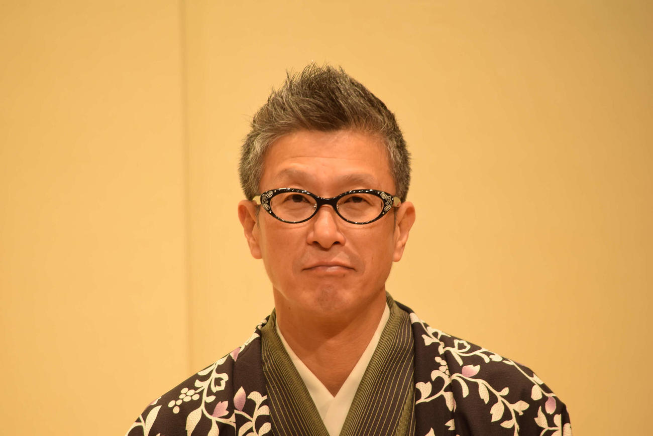 「震災30年。笑ってがんばろう！震災復興ウィーク」に出演する笑福亭銀瓶（撮影・阪口孝志）