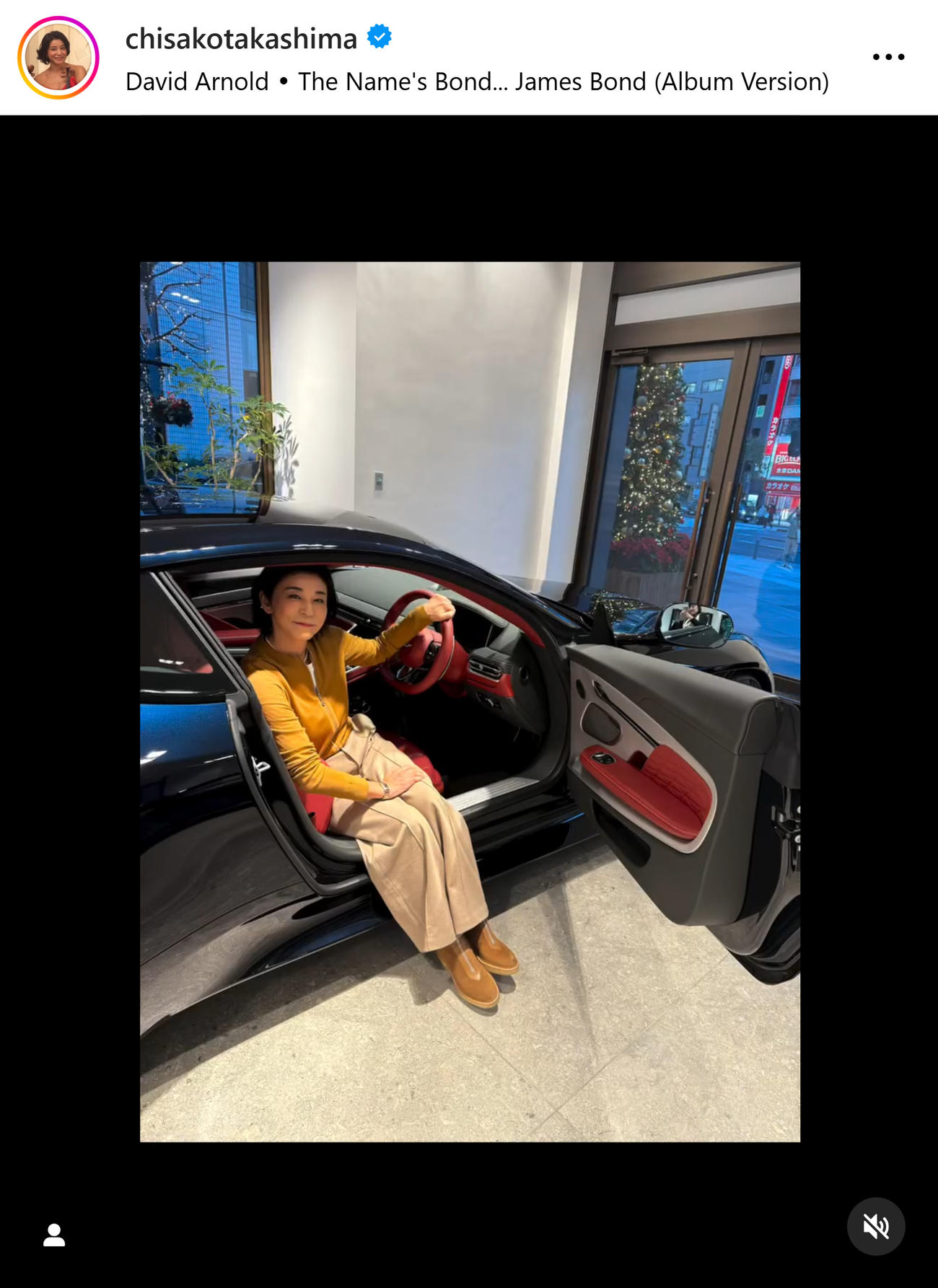 高嶋ちさ子のインスタグラムから