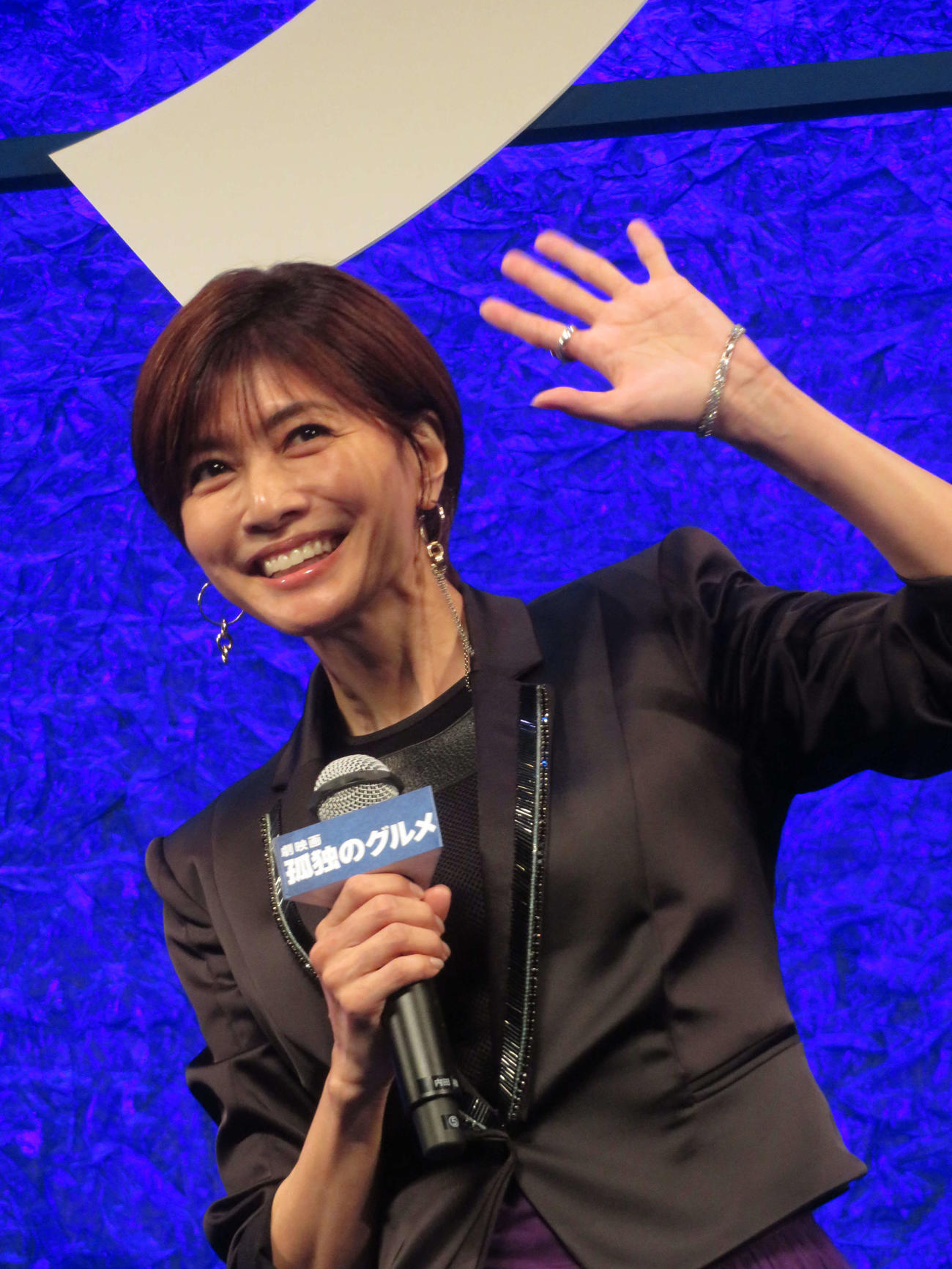 「劇映画　孤独のグルメ」完成披露試写会に登壇した内田有紀（撮影・村上幸将）