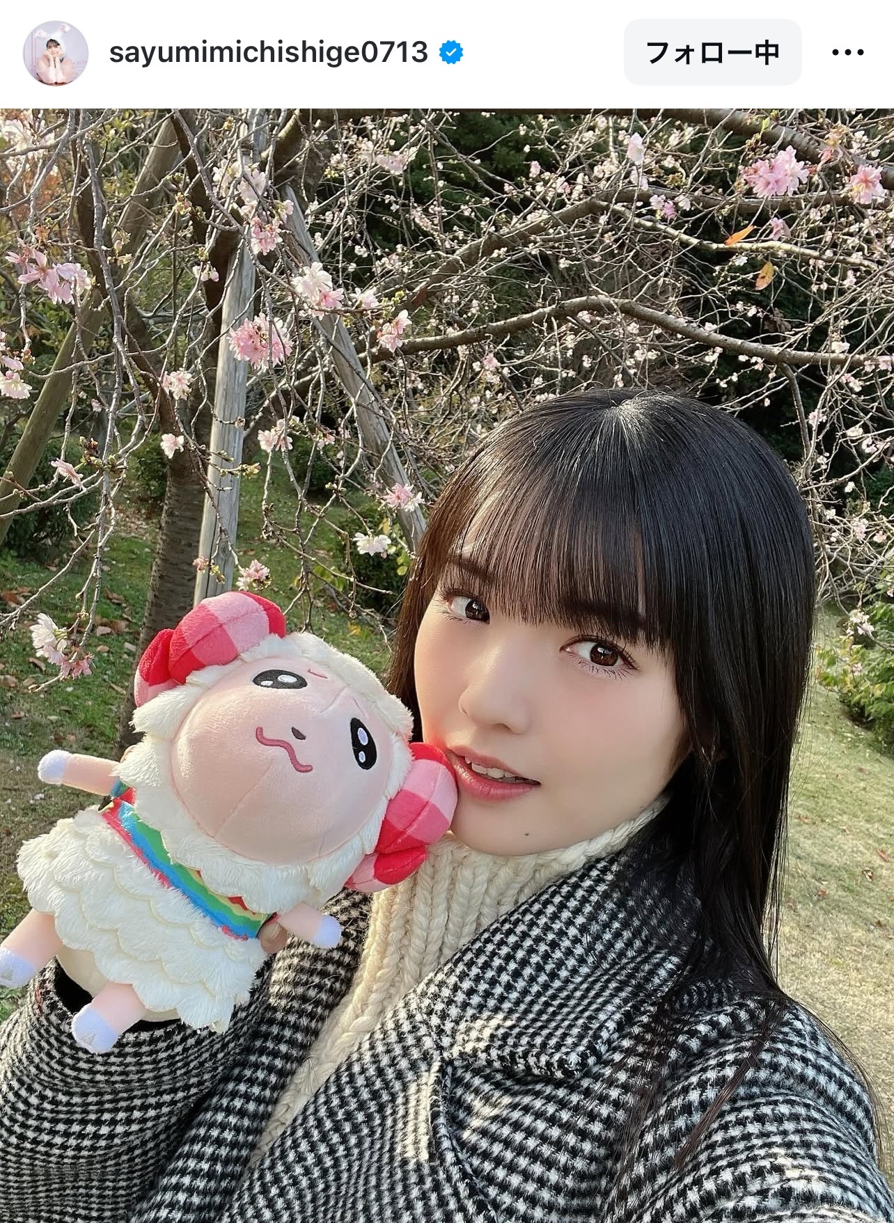 道重さゆりのインスタグラムから