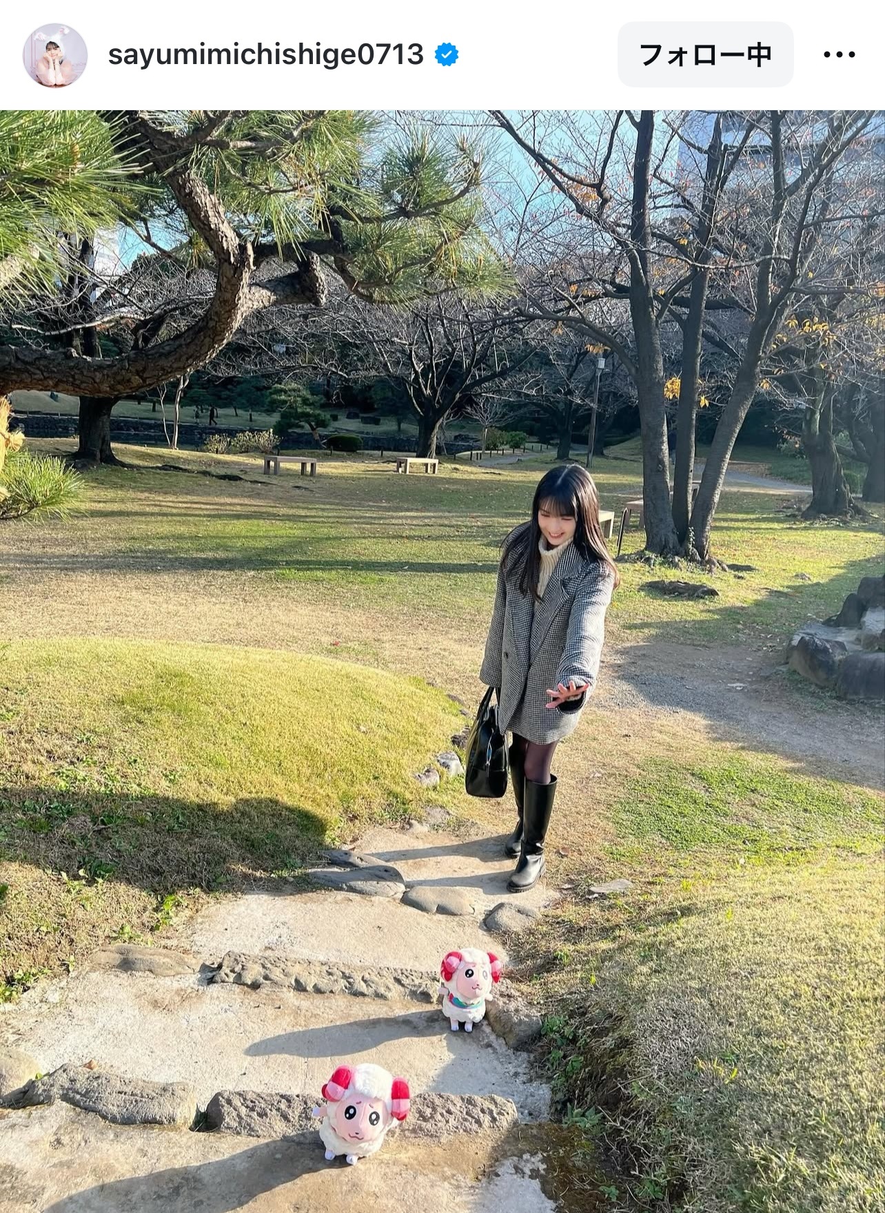 道重さゆりのインスタグラムから