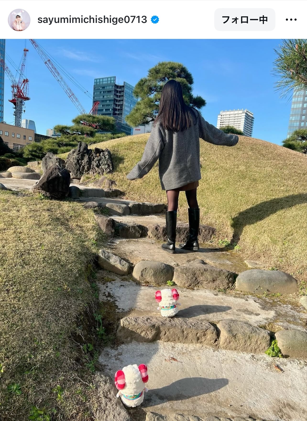 道重さゆりのインスタグラムから