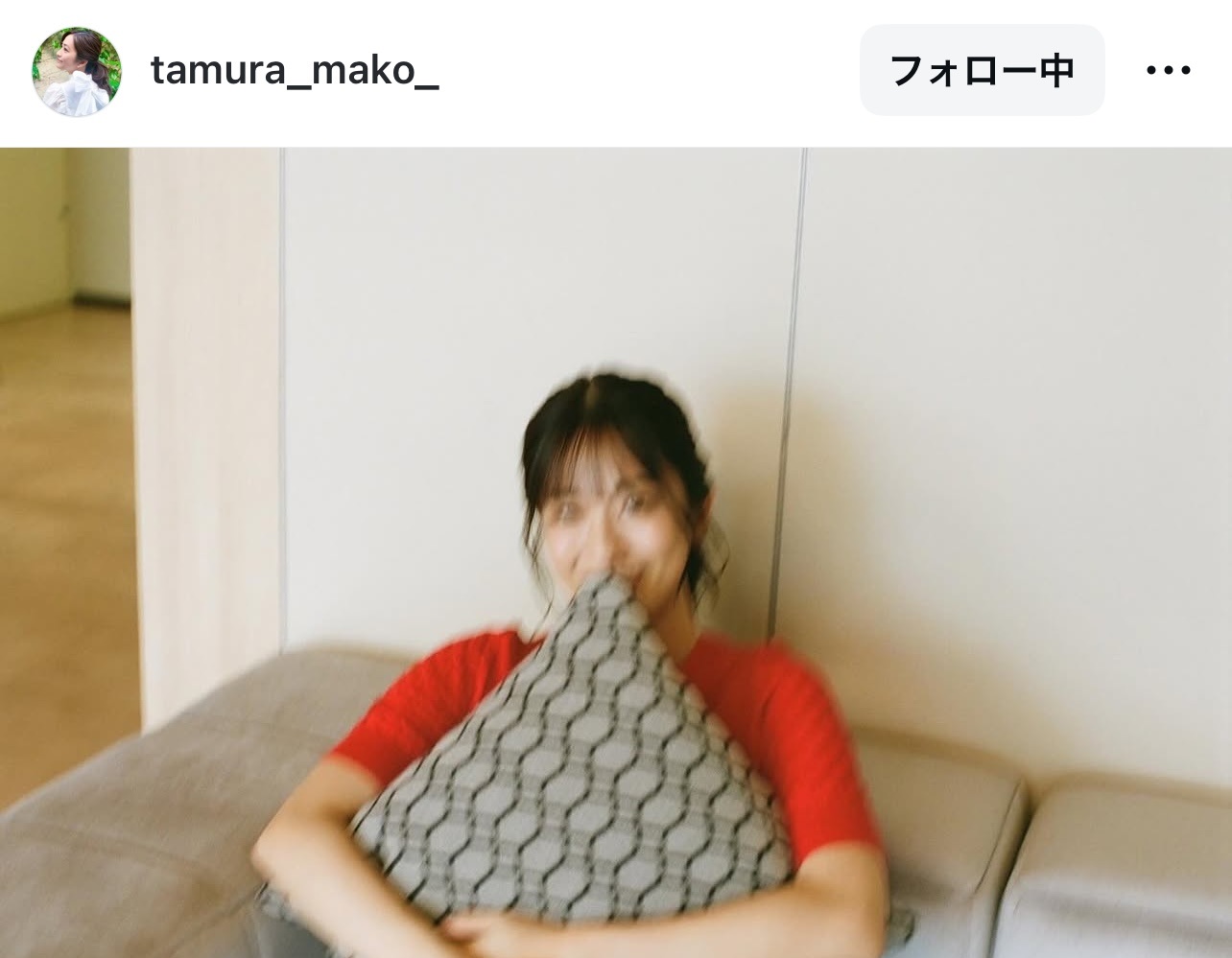 田村真子アナウンサーのインスタグラムから
