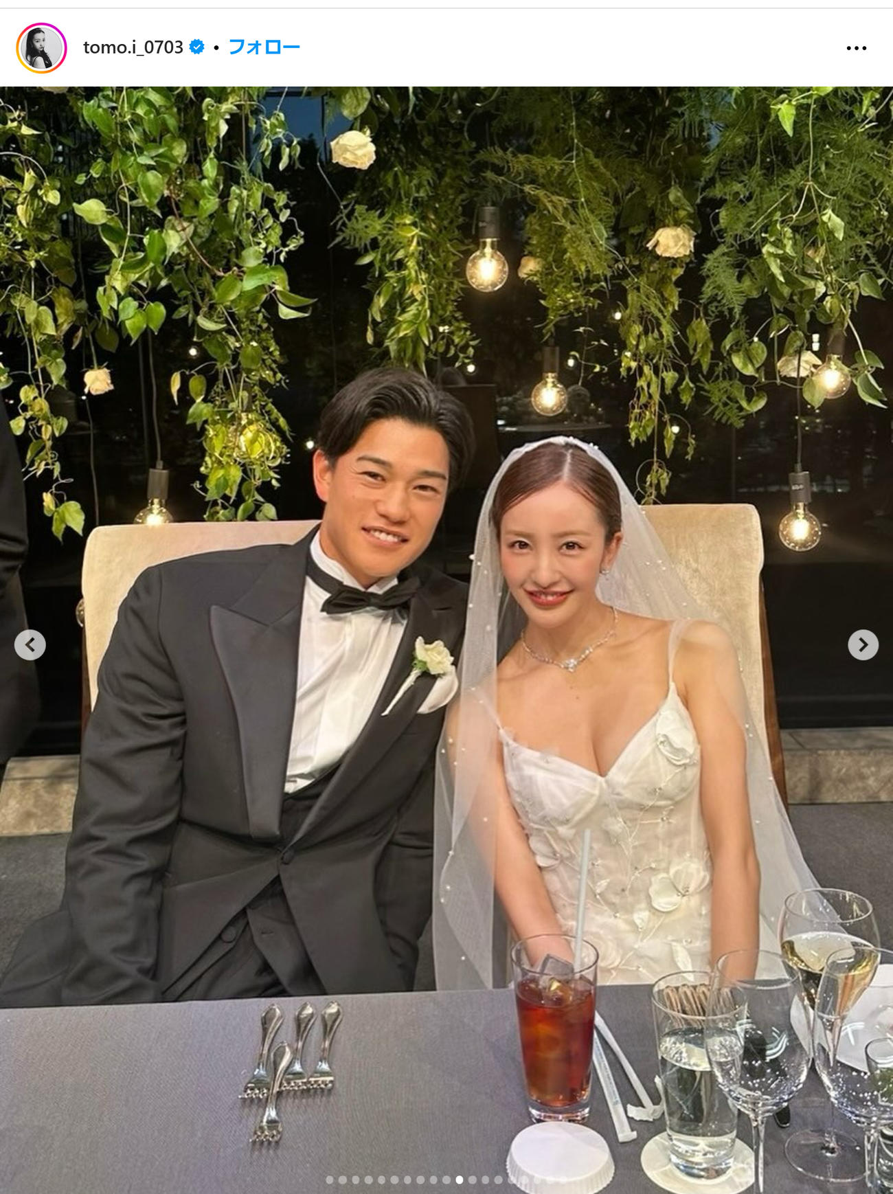 板野友美のインスタグラムから