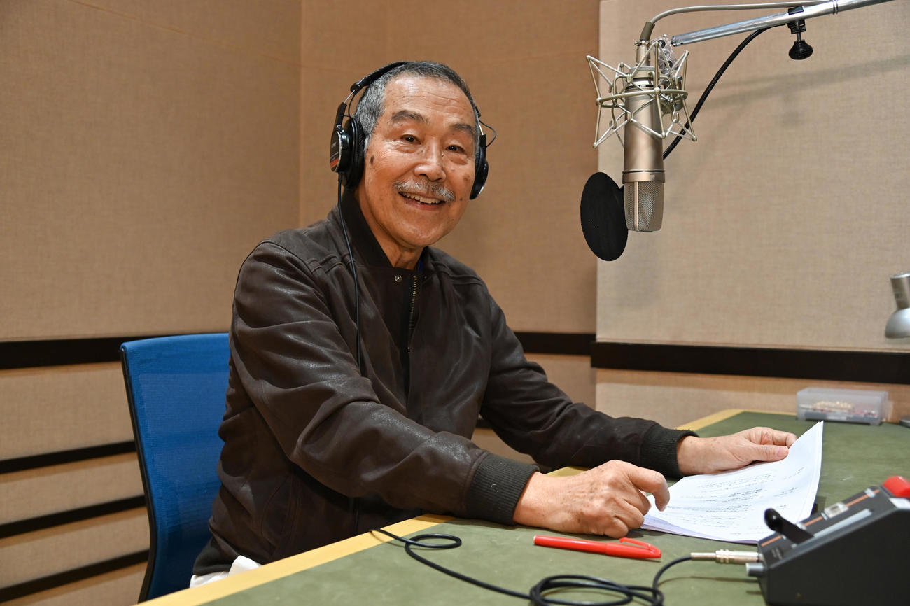 特番「渡辺篤史の建もの探訪　祝！35周年新春スペシャル」のナレーション録りをする渡辺篤史