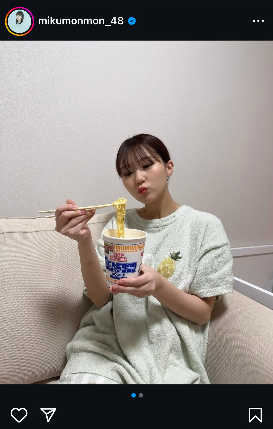 田中美久のインスタグラムから