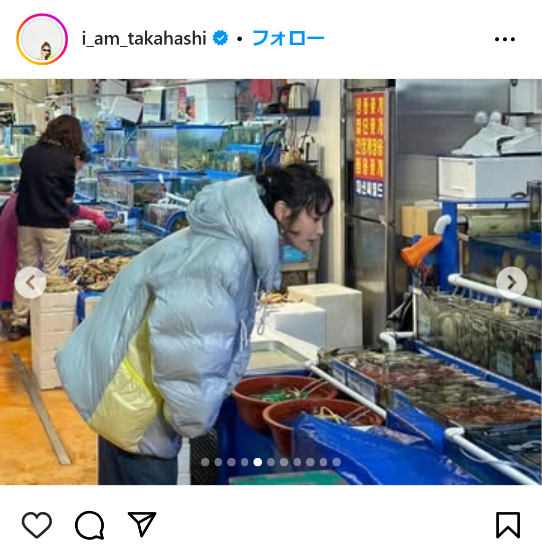 高橋愛のインスタグラムから