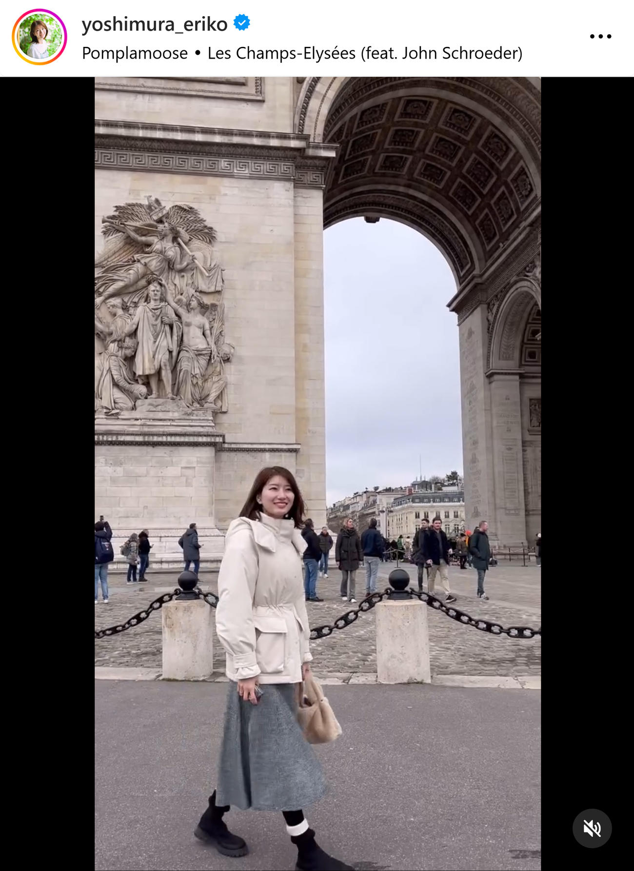 TBS吉村恵里子アナのインスタグラムから