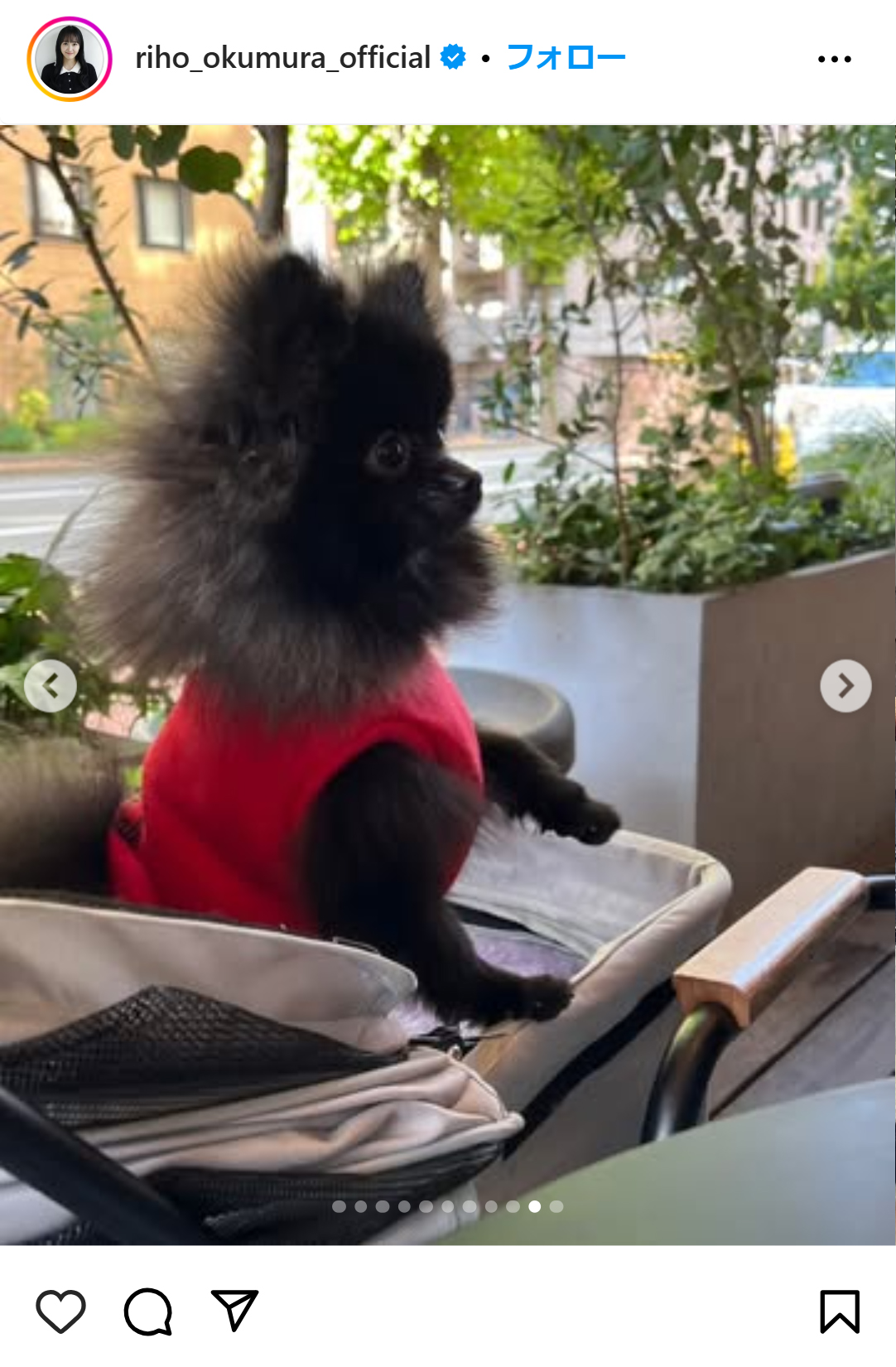 奥村梨穂のインスタグラムから