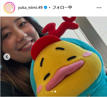 フジテレビ新美有加アナウンサーのインスタグラムから